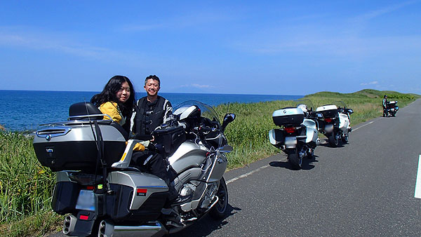 開拓農道町道浜更岸線にて